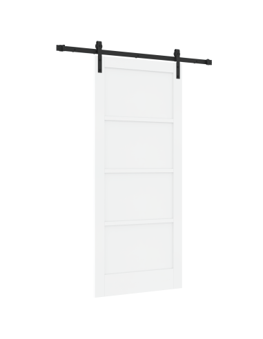 Porta scorrevole Bianco 86 x 198,5 cm Pino massello