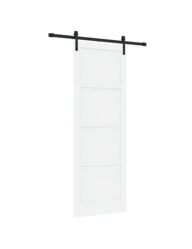 Porta scorrevole Bianco 83 x 232 cm Pino massello