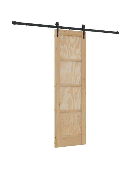 Porta scorrevole ORKDAL Marrone 61 x 198,5 cm Pino massello