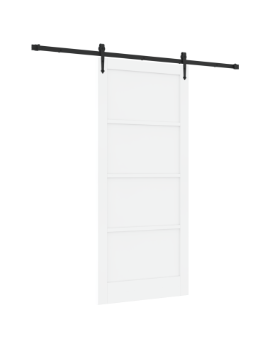 Porta scorrevole ORKDAL Bianco 93 x 211 cm Pino massello