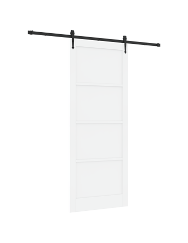 Porta scorrevole ORKDAL Bianco 93 x 232 cm Pino massello