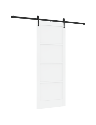 Porta scorrevole ORKDAL Bianco 83 x 211 cm Pino massello