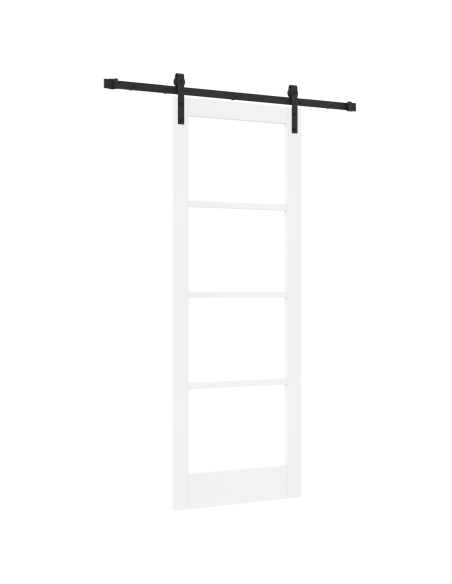 Porta scorrevole  con set di ferramenta 'ORKDAL'Bianco 78x211 cm, Porta interna  con vetro 'ORKDAL'Bianco 78x211x4 cm