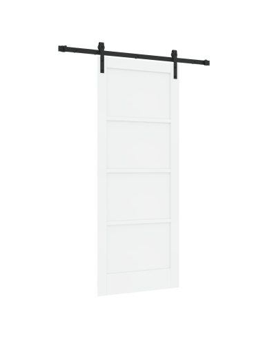 Porta scorrevole Bianco 83 x 202 cm Pino massello
