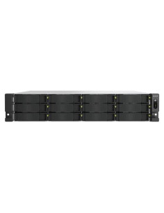 NAS RACK 2U QNAP TS-h1277AXU-RP-R7-32G 12HD + 2x M.2 NVMe 2P 2.5GbE 2P 10GbE BaseT  2xUSB RAM 32GB DDR4 AMD Ryzen 7700 2X550W