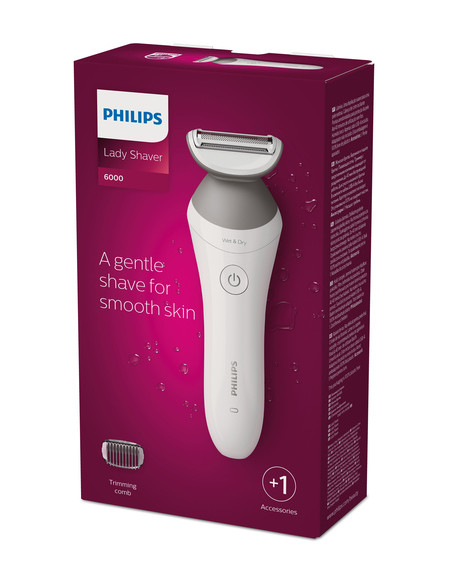 Philips Lady Shaver Series 6000 BRL126/00 Rasoio senza filo per utilizzo Wet & Dry
