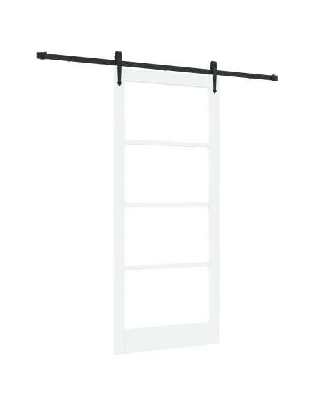 Porta Scorrevole con Set di Ferramenta "ORKDAL" Bianca 93x211 cm