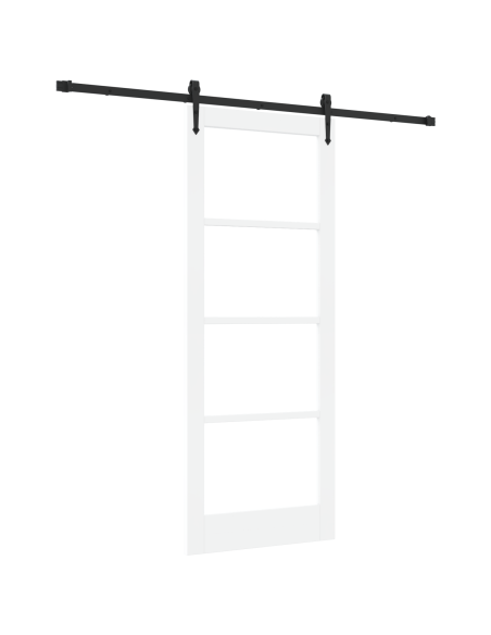 Porta scorrevole  con set hardware 'ORKDAL'Bianco 83x211 cm, Porta interna  con vetro 'ORKDAL'Bianco 83x211x4 cm