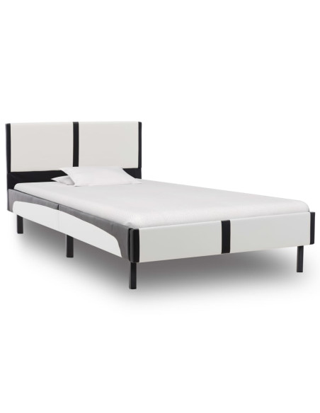 Giroletto Bianco e Nero in Similpelle 90x200 cm