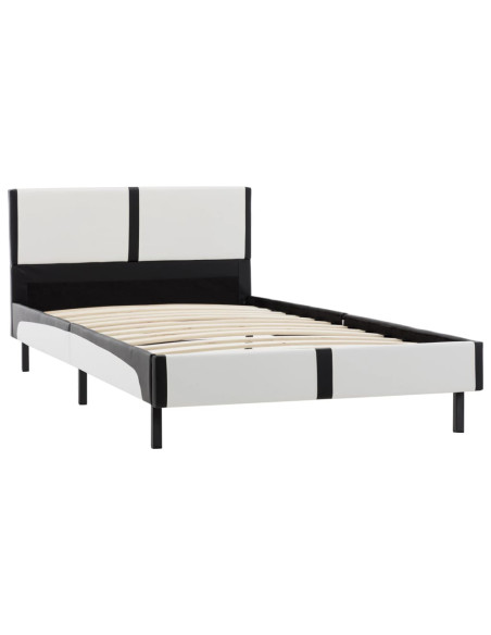 Giroletto Bianco e Nero in Similpelle 90x200 cm