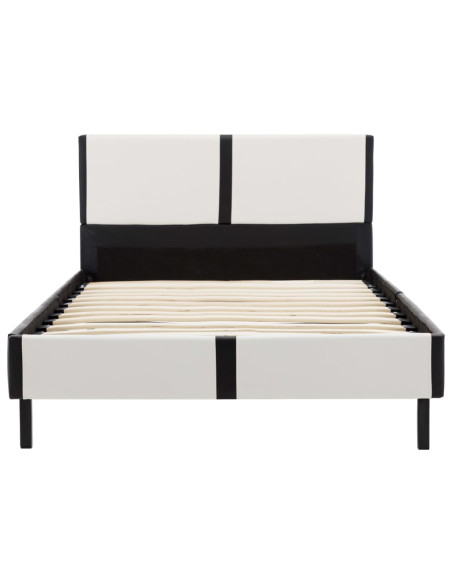 Giroletto Bianco e Nero in Similpelle 90x200 cm