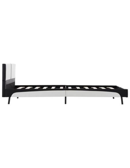 Giroletto Bianco e Nero in Similpelle 90x200 cm