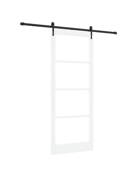 Porta scorrevole  con set hardware 'ORKDAL'Bianca 93x232 cm, Porta interna  con vetro 'ORKDAL'Bianca 93x232x4 cm