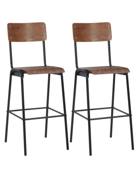 Set da Bar 3 pz in Acciaio Marrone Nero