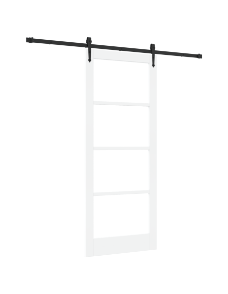 porta scorrevole  con set di hardware 'ORKDAL'Bianca 86x211 cm, porta interna  con vetro 'ORKDAL'Bianca 86x211x4 cm