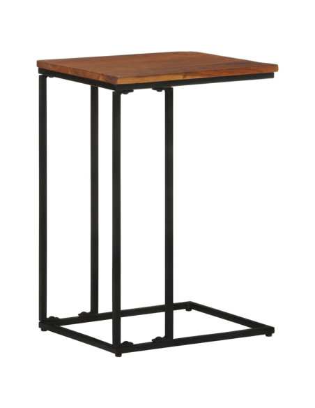 Tavolino di Servizio 35x45x65 cm in Legno Massello di Acacia