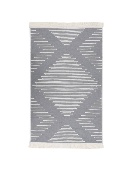 Tappeto Grigio Scuro 120x180 cm in Cotone