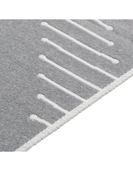 Tappeto Grigio Scuro 120x180 cm in Cotone