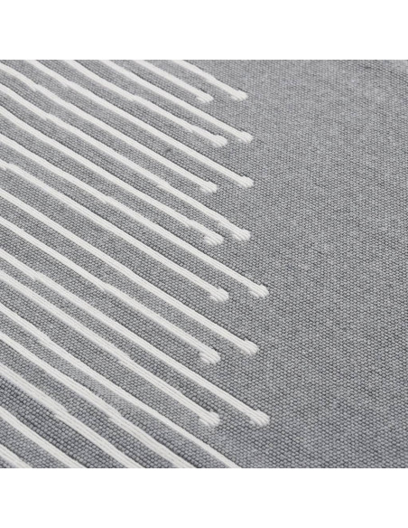 Tappeto Grigio Scuro 120x180 cm in Cotone