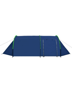 Tenda da Campeggio per 4 Persone Blu Marino/Verde 2