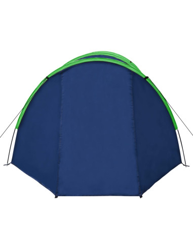 Tenda da Campeggio per 4 Persone Blu Marino/Verde