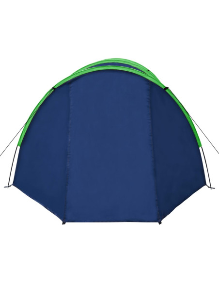 Tenda da Campeggio per 4 Persone Blu Marino/Verde