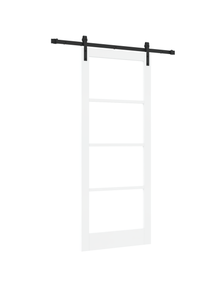 Porta Scorrevole  con set di ferramenta 'ORKDAL'Bianca 86x211 cm, Porta interna  con vetro 'ORKDAL'Bianca 86x211x4 cm