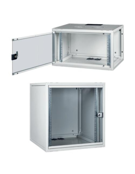 ARMADIO RACK 19" 12U PROFONDITA' 600 MM DA ASSEMBLARE GRIGIO DISASSEMBLATO SERIE EAVI LK1912U60P