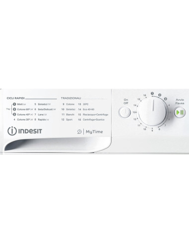 Indesit MTWC 71296 W IT lavatrice Caricamento frontale 7 kg 1200 Giri/min Bianco