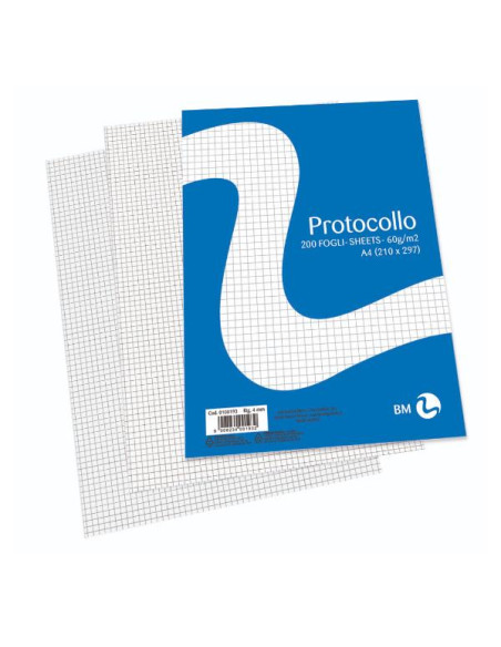 RISMA CARTA PROTOC.A4 60GR RIG 4MM