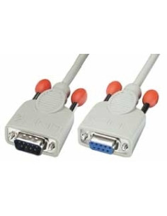 Lindy 0,5m RS232 Cable cavo di segnale Grigio