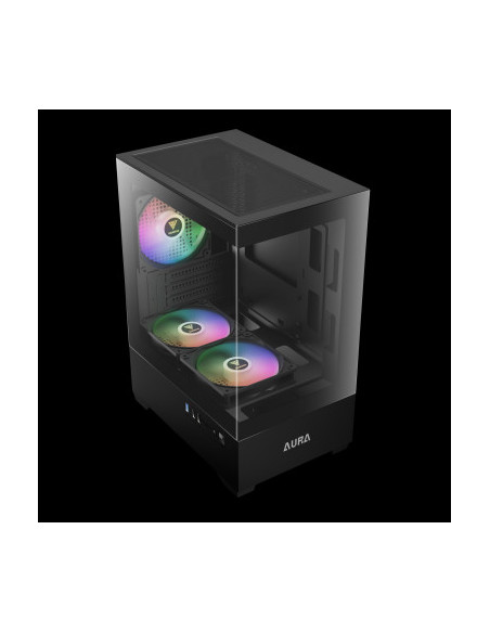 GAMDIAS CASE MID TOWER AURA GC9M ARGB 2xTG 3x120mm ARGB FILTRO MAGNETICO