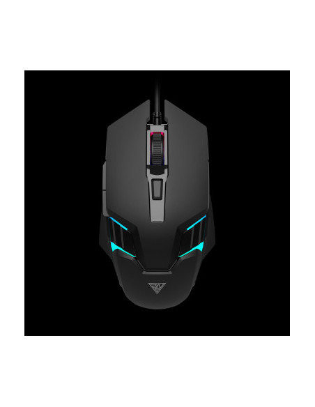 GAMDIAS MOUSE GAMING AURA GS4 LUCI MULTIC 6*KEYS 3600DPI ERGONOMIC