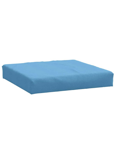 Cuscini per Pallet 2 pz Blu Mélange in Tessuto