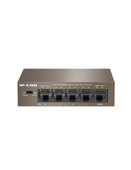 IP-COM Networks F1105P-4-63W switch di rete Non gestito Fast Ethernet (10/100) Supporto Power over Ethernet (PoE) Nero