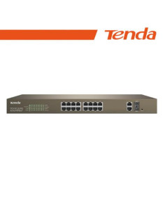TENDA SWITCH POE WEB SMART 16 PORTE 10/100+2GB+2SFP - TEF1218P-16-250W