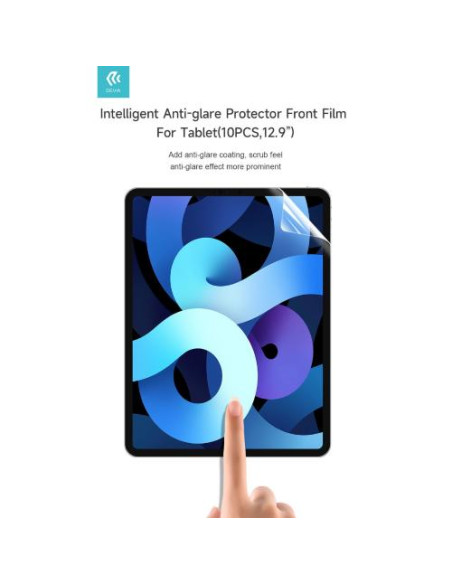 Devia Pellicola salva schermo Tablet Max 12,9'' Opaca Antiimpronte