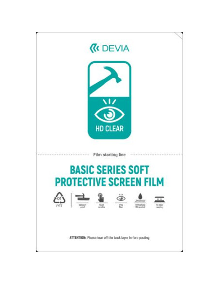 Devia Pellicole 12x18 Idrogel AntiShock Serie Basic Soft 50 pz