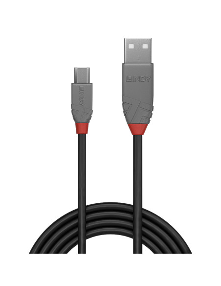 Lindy 36730 cavo USB USB 2.0 0,2 m USB A Micro-USB B Nero, Grigio