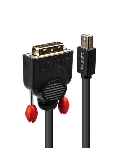 Lindy 41953 cavo e adattatore video 3 m Mini DisplayPort DVI-D Nero