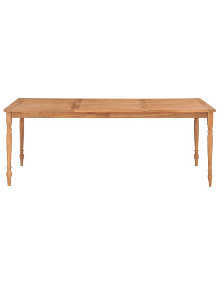 Tavolo Batavia 200x100x75 cm in Legno Massello di Teak