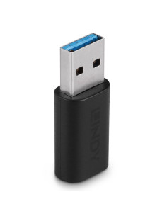 Lindy 41904 adattatore per inversione del genere dei cavi USB 3.2 Type A USB 3.2 Type C Nero