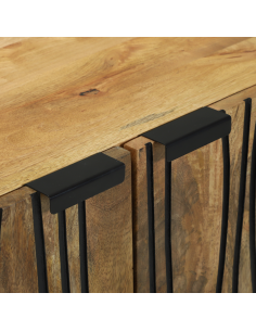 Credenza Naturale 60 x 33,5 x 75 cm Legno di mango massello 2