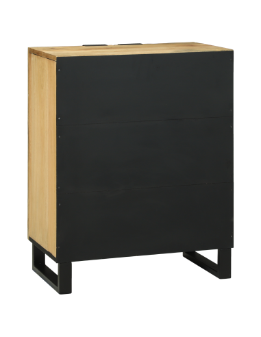 Credenza Naturale 60 x 33,5 x 75 cm Legno di mango massello