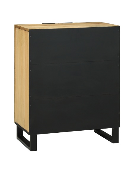 Credenza Naturale 60 x 33,5 x 75 cm Legno di mango massello