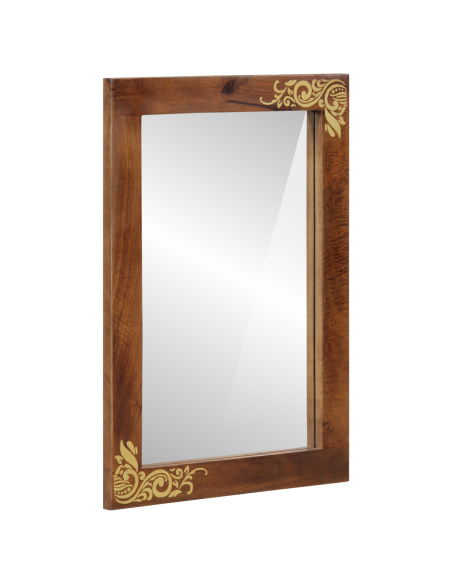 Set di Mobili per Bagno  in Legno Massello di Mango (4 Pezzi)