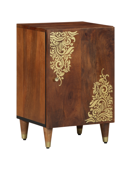 Set di Mobili per Bagno  in Legno Massello di Mango (4 Pezzi)