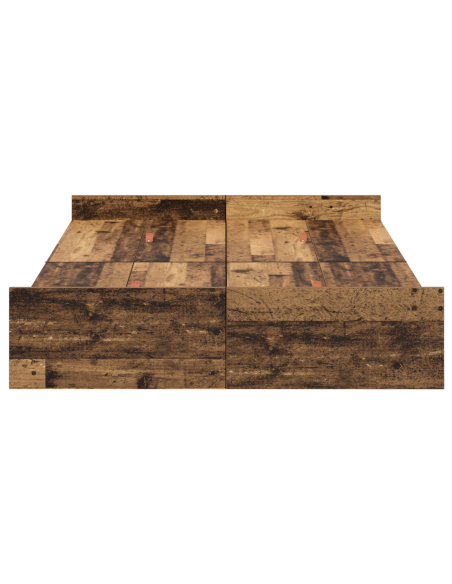 Struttura letto con contenitore Legno vecchio 120 x 190 cm