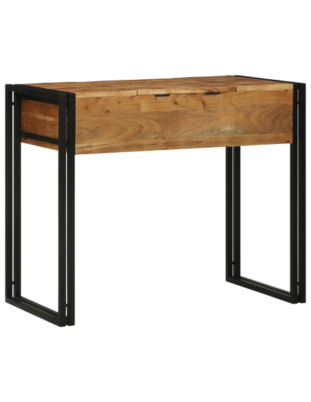 Tavolo da Trucco 90x50x75 cm in Legno Massiccio di Acacia