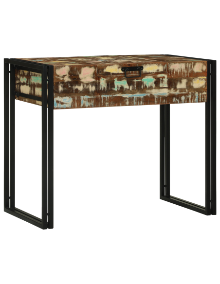 Tavolo da Trucco 90x50x75 cm Legno Massello Recuperato